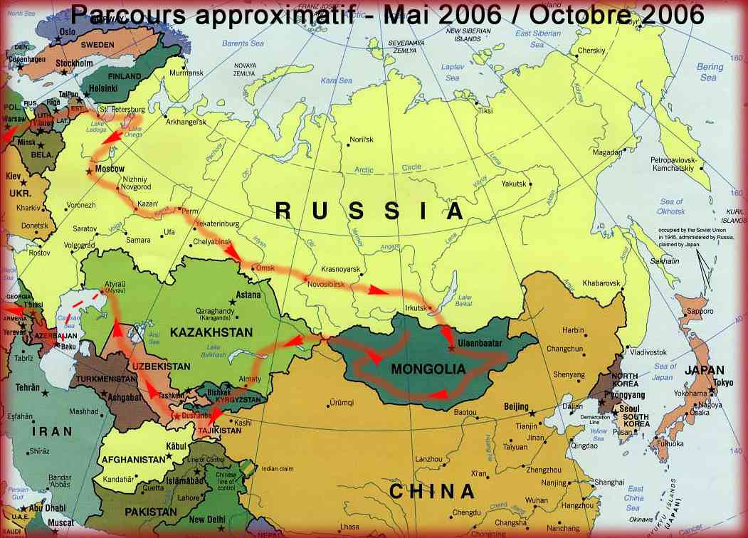 asie centrale carte