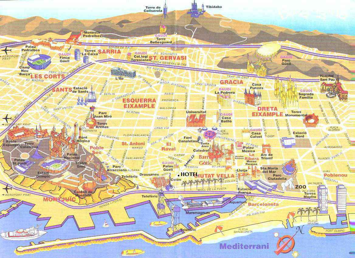 barcelone carte