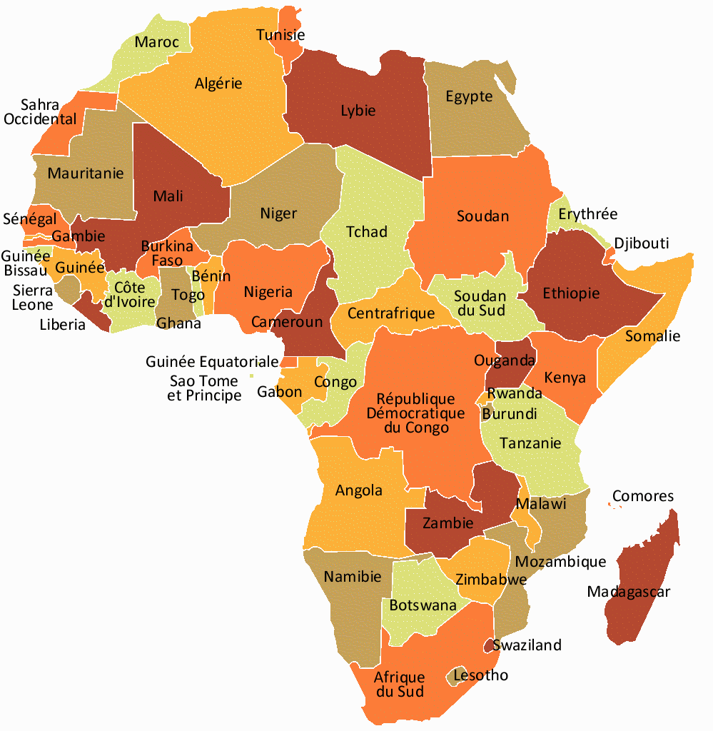 Pays D Afrique De L Est Carte Afrique Images » Vacances - Arts- Guides Voyages