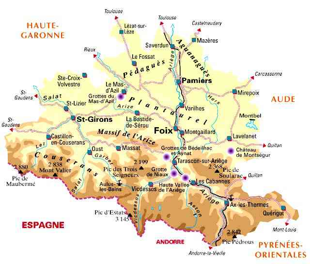 carte ariege