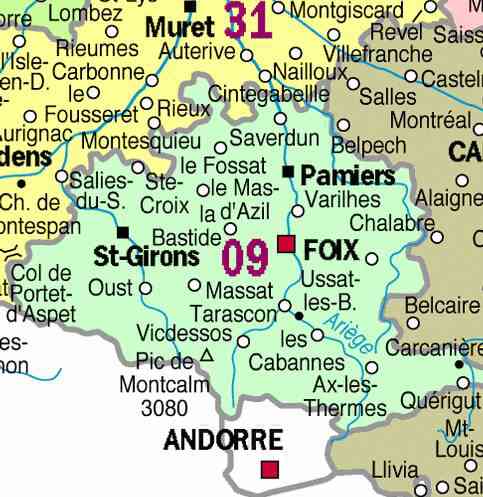 carte ariege