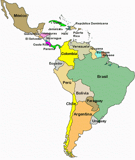 carte d amerique