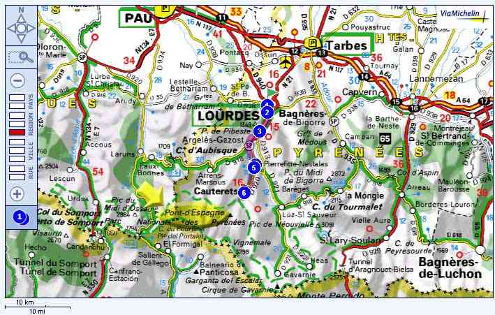 carte de cauterets