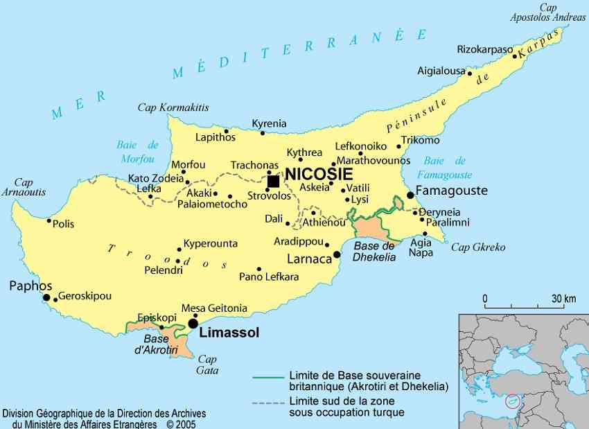 carte de chypre