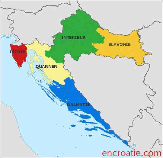 carte de croatie