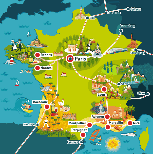carte de france guide vacances