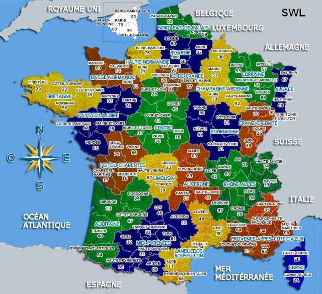 carte de france urbex