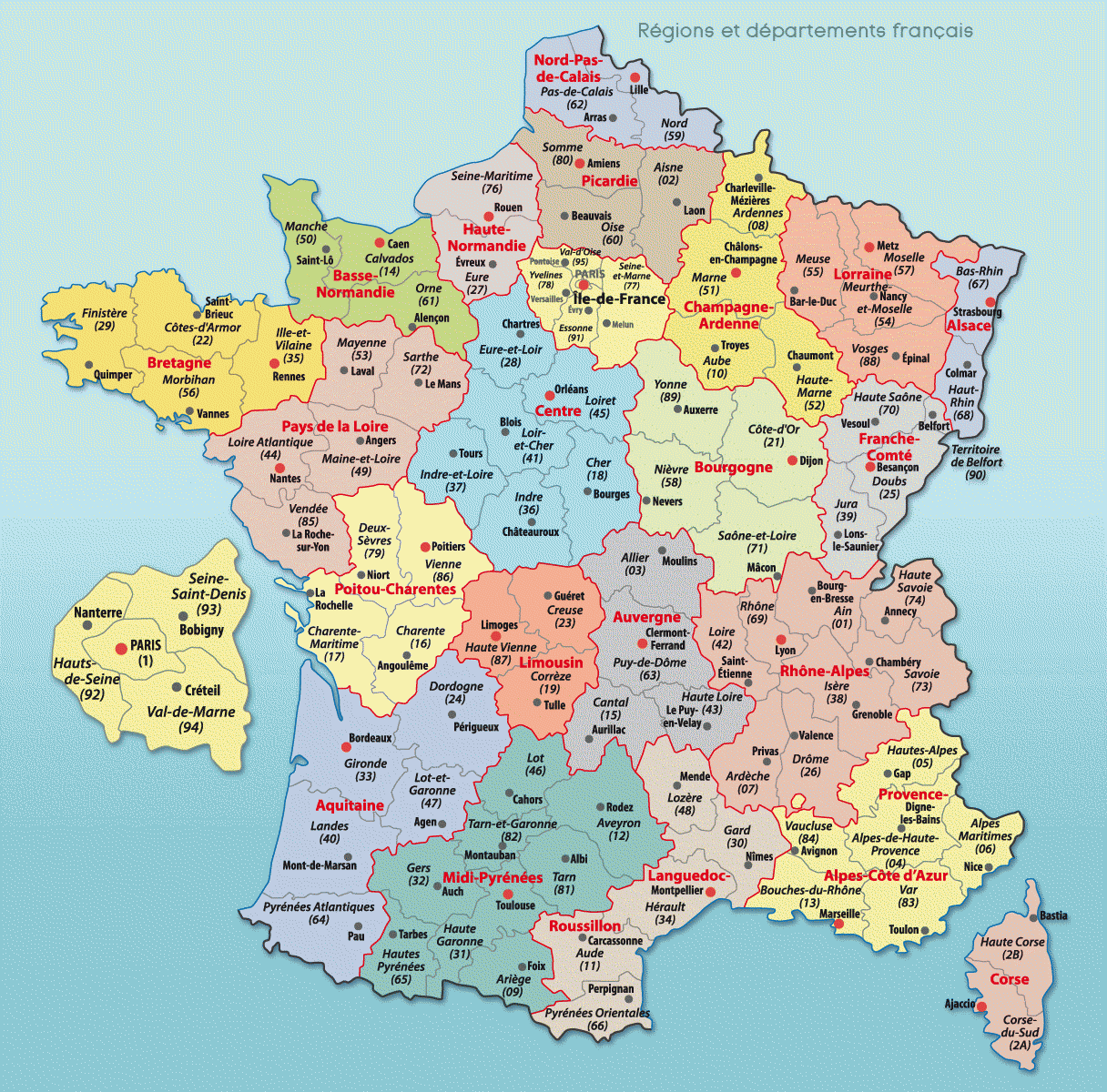 carte de france