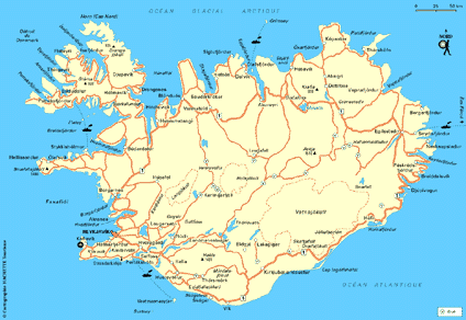 carte de l islande