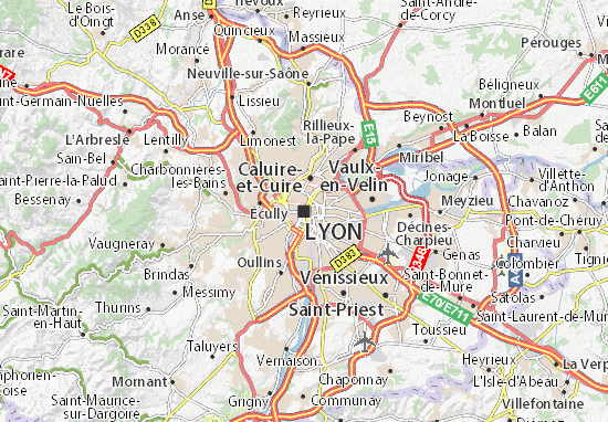 carte de lyon plan