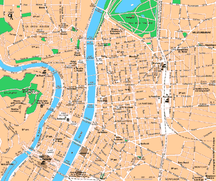 carte de lyon plan