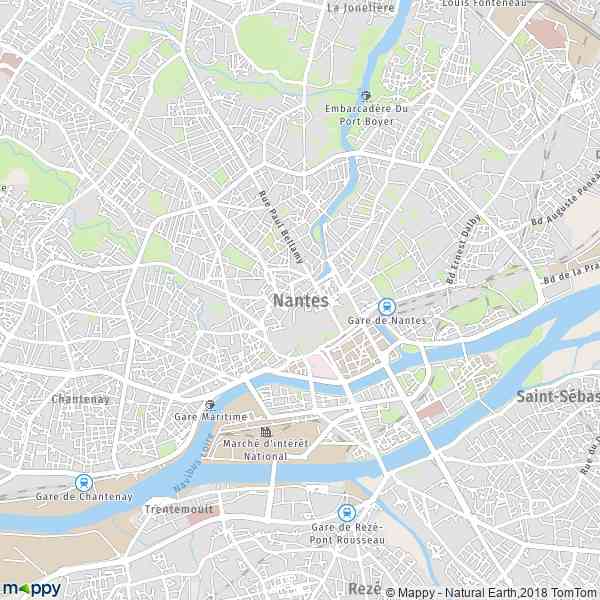 carte de nantes