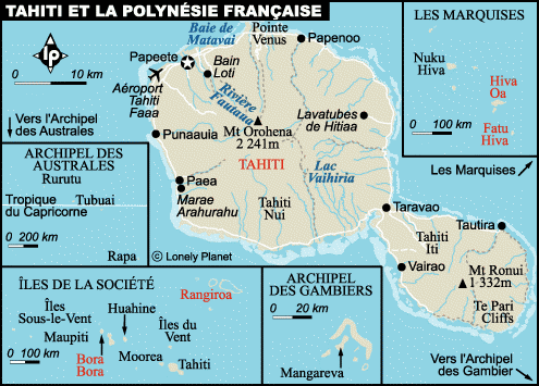 carte de tahiti