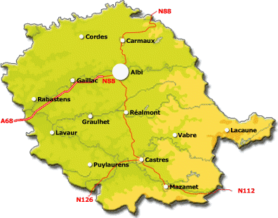carte departement tarn