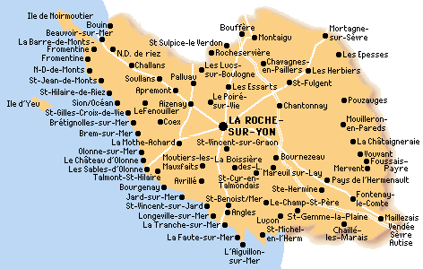 carte departement vendee