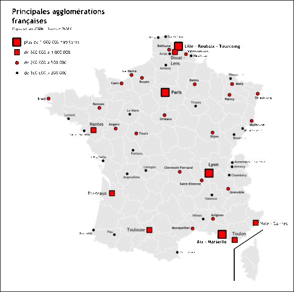 carte des villes