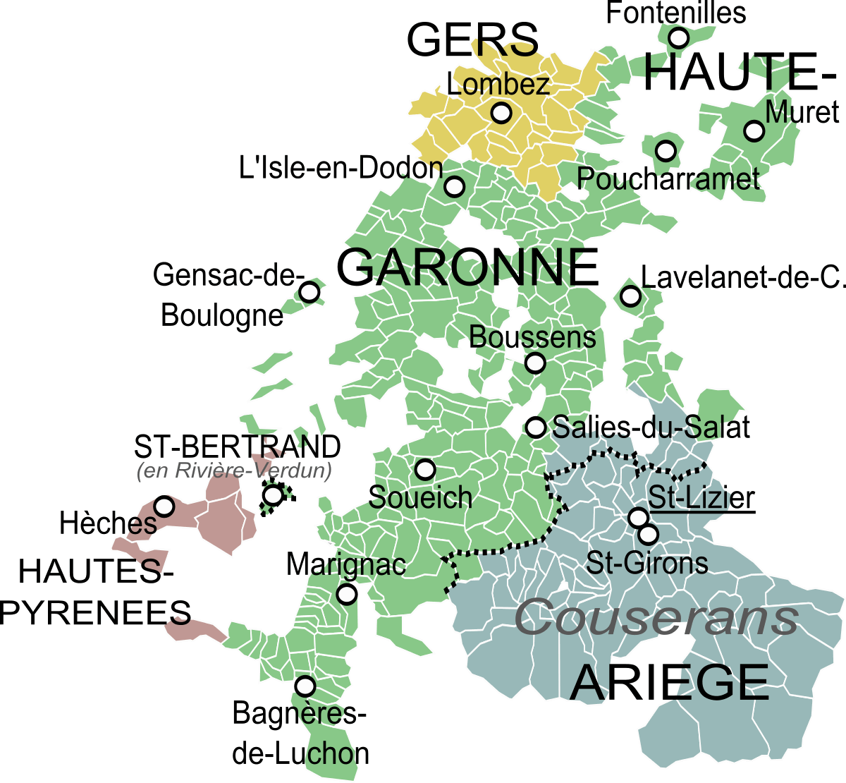 carte du comminges