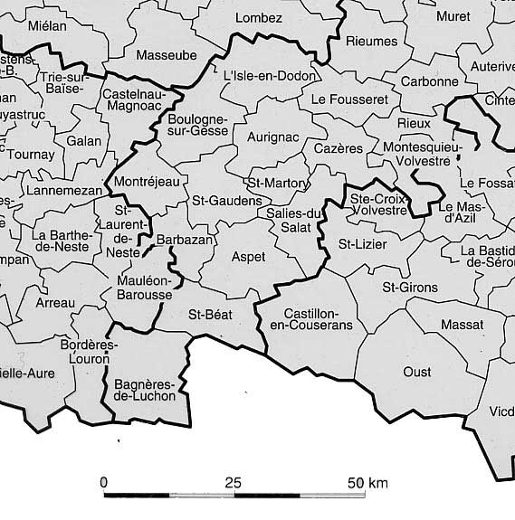 carte du comminges