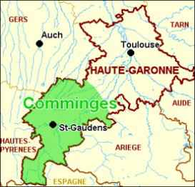 carte du comminges