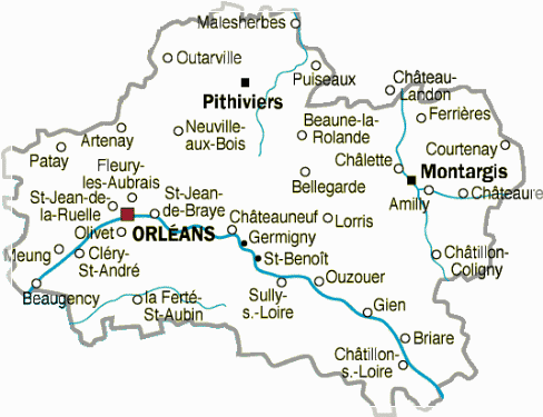 carte du loiret