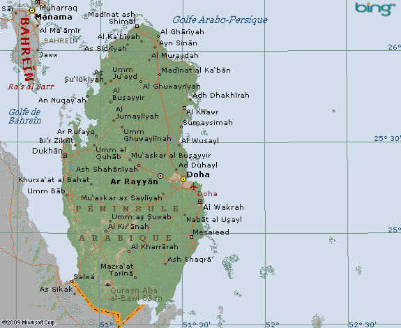 carte du qatar