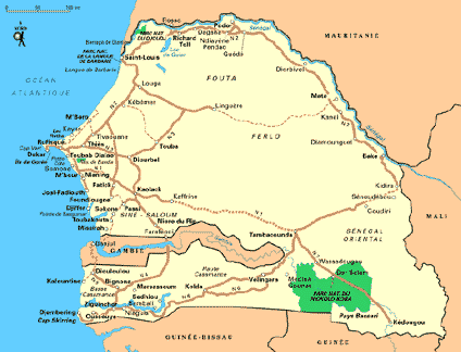 carte du senegal
