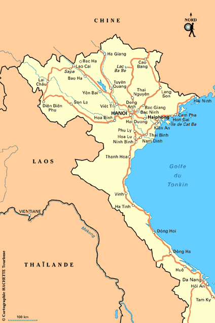 carte du vietnam