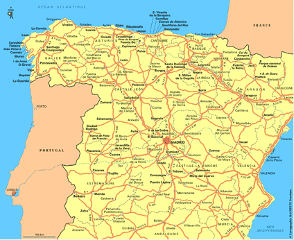 carte espagne