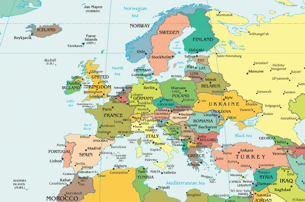 carte europe images et photos