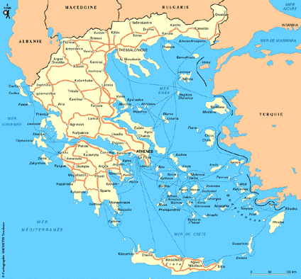 carte grece images