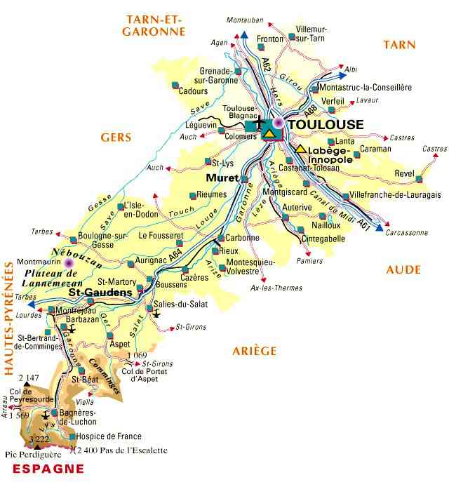 carte haute garonne