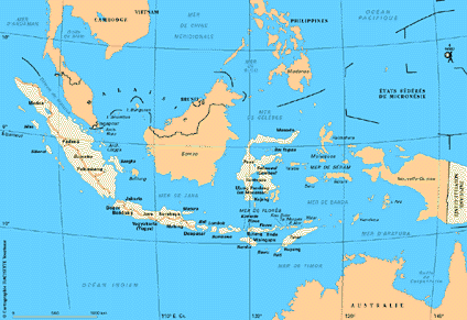 carte indonesie