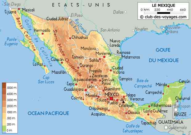 carte mexique