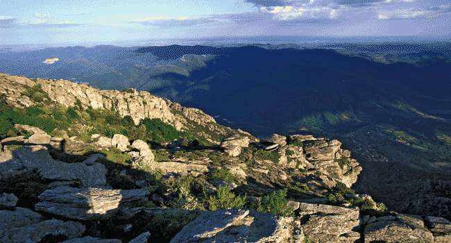 carte parc naturel regional du haut languedoc
