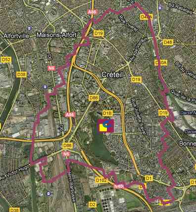 carte ville de creteil