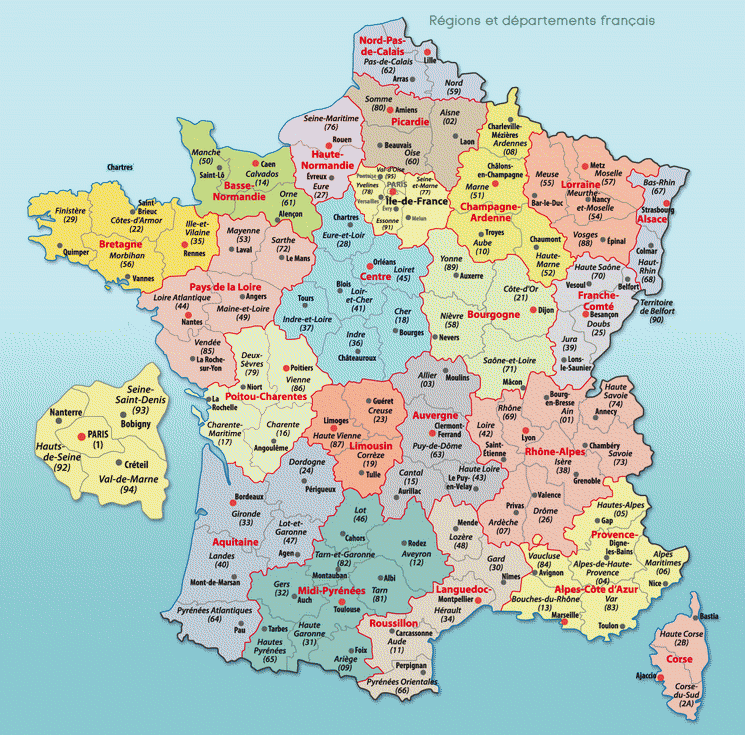 cartes de france