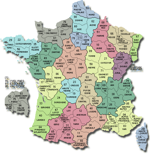departements de france