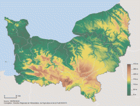 haute normandie relief climat
