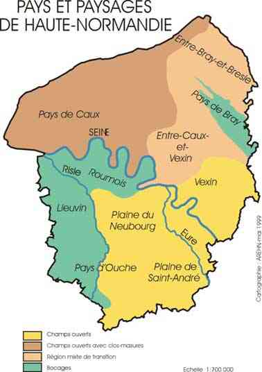 haute normandie relief climat