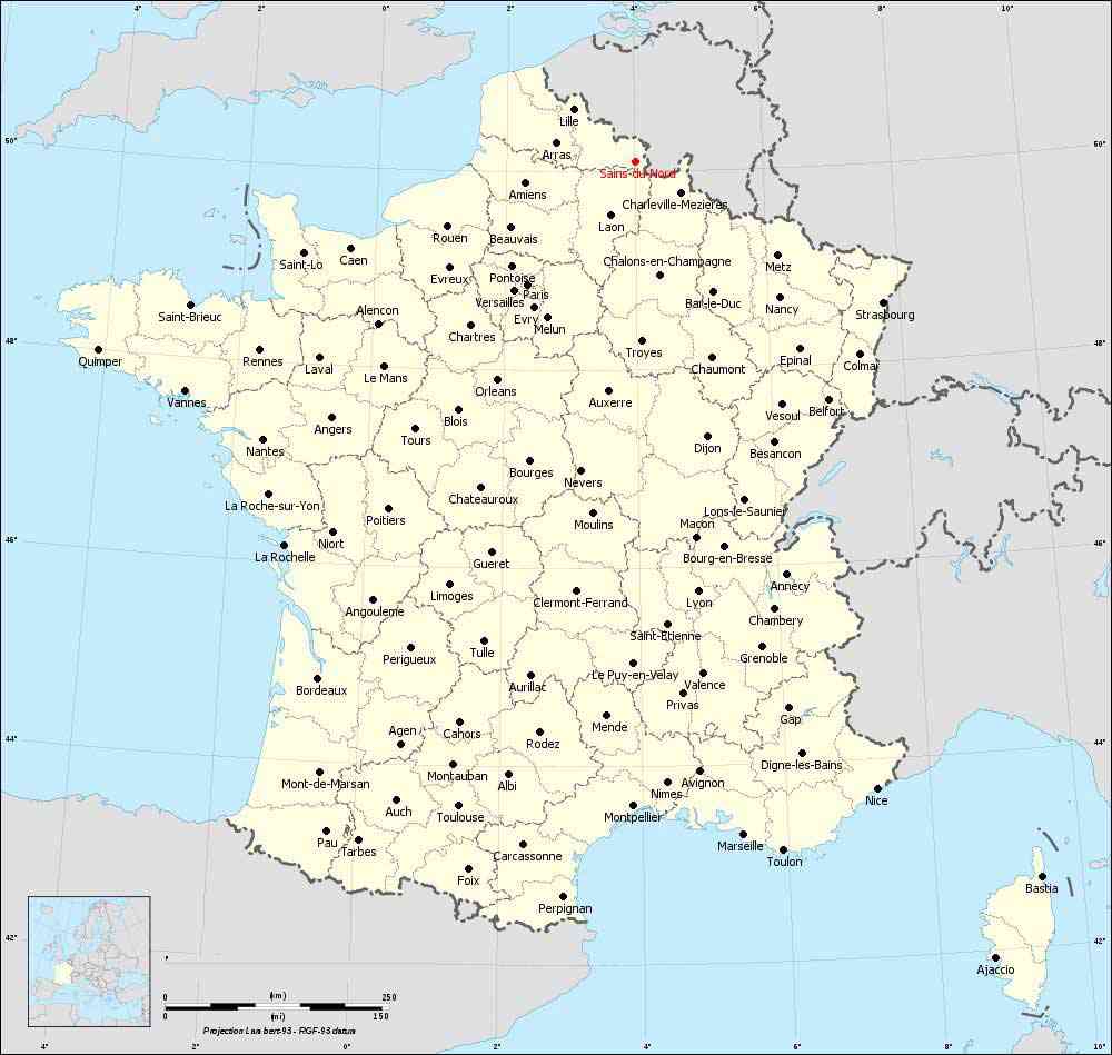 la carte du nord