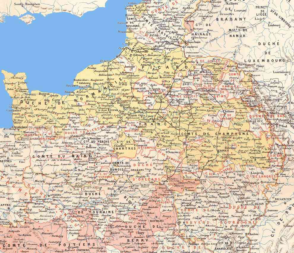 la carte du nord