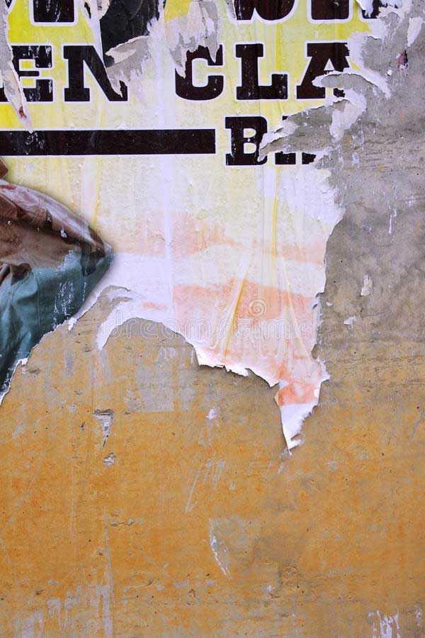 photo affiche dechiree