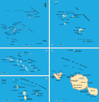 polynesie francaise carte
