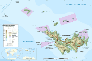 saint barthelemy carte du monde
