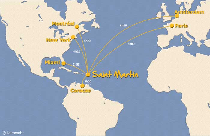 saint barthelemy carte du monde