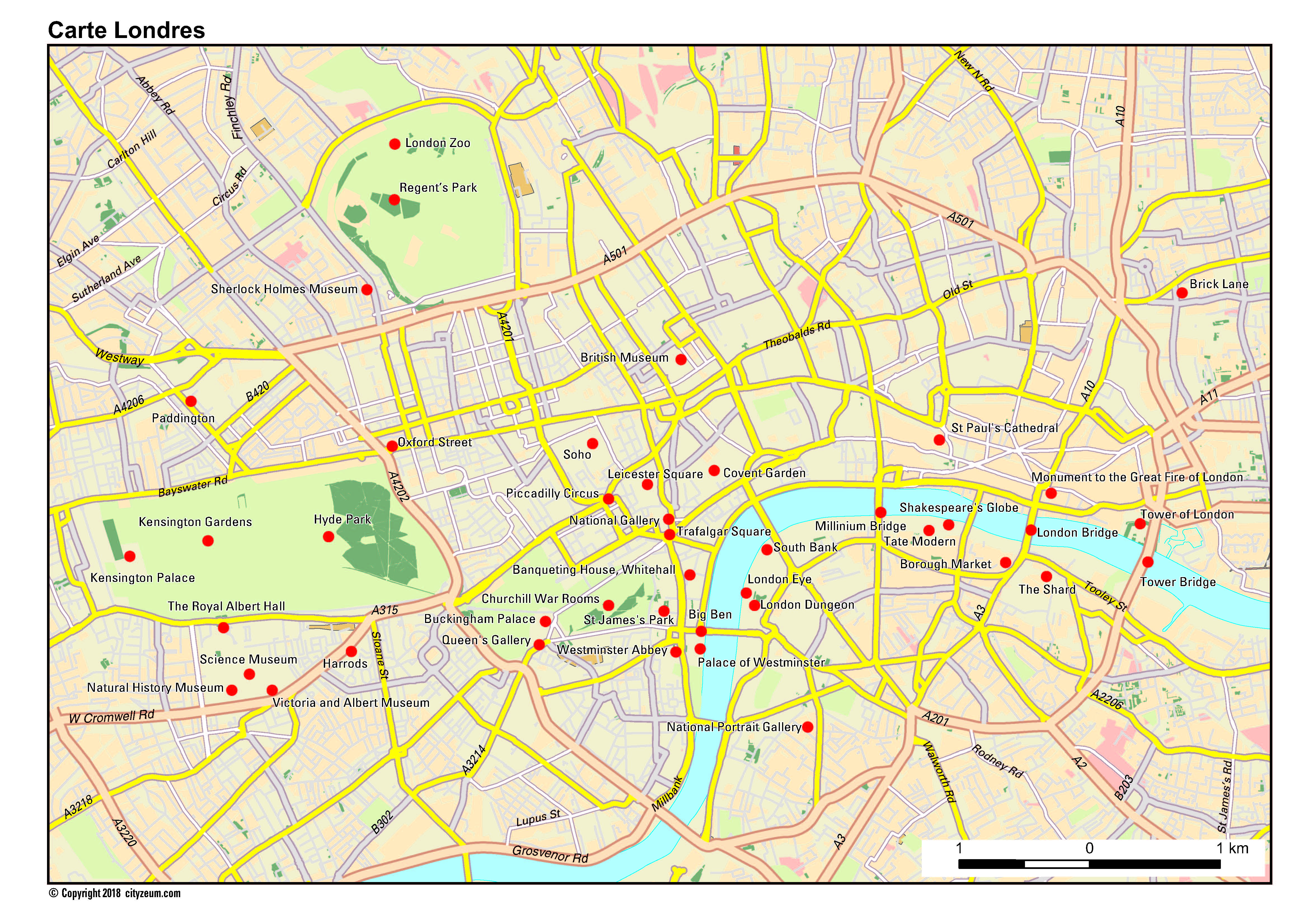 sites touristiques londres