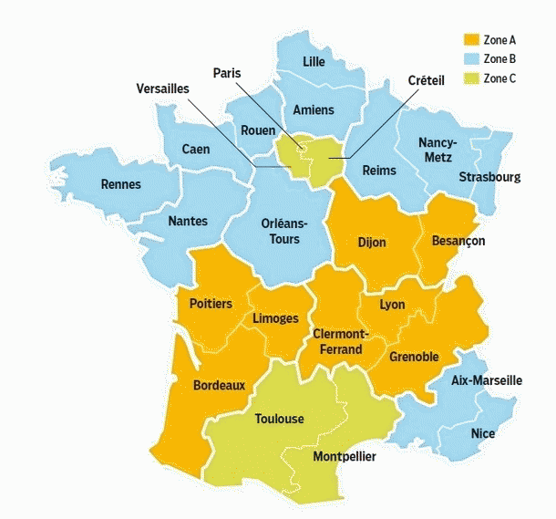 vacance carte france