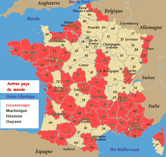 vacance carte france
