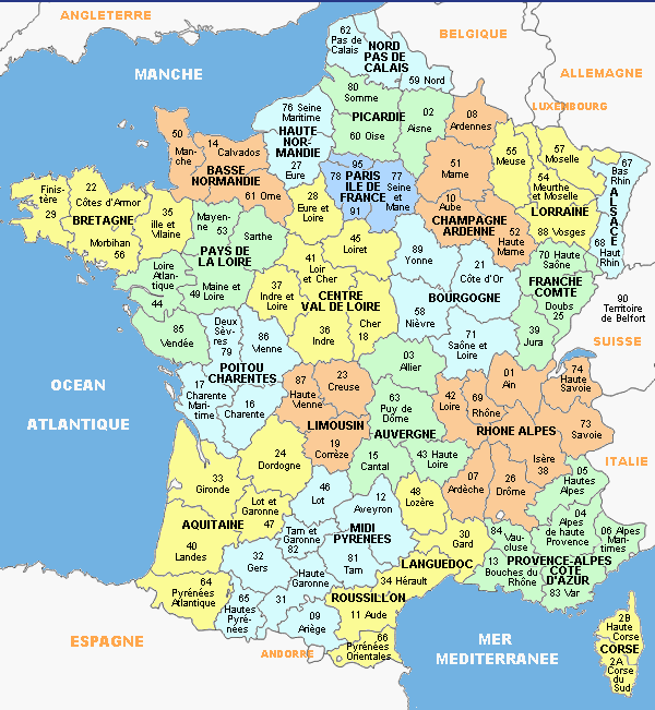 vacance carte france