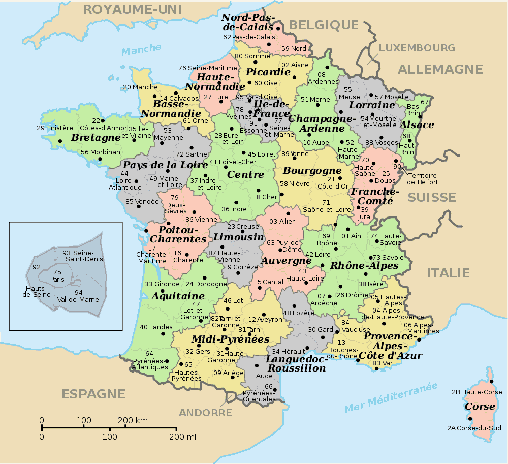 vacance france regions
